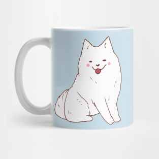 Cute samoyed dog smiling Mug